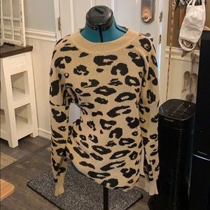 Cute animal print sweater